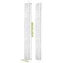 Plastic steunstok voor klimplanten 2 stuks 120 × 10 cm wit voor verticale groei van kamerplanten en ondersteuning van stelen 3