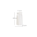 Plastic Vase 18 cm White Matte Origami Texture Wide Neck Nordic Style Lightweight and Durable Flowerpot Home and Office Decoration 2