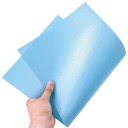 Plastic Water Simulation Sheet 25 x 27,5 cm Blauwe Transparante Folie met Textuur van het Wateroppervlak voor Diorama Modelbouw Rivier Meer 11