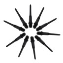 Plastik dartspidser 100 stk. 5