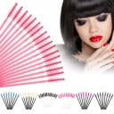 Plastikapplikatorer til mascara 50 stk Børster til vipper med lang, tynd håndtag Til påføring af mascara og adskillelse af vipper Længde 9
