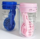 Plastikmålebæger 500 ml med måleskeer 2