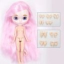 Plastikpuppe 30 cm mit seitlichem Pony und verschiedenen Haarfarben Realistisches Robustes Plastik für Spiel und Sammlung 4