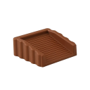 Plastische Türstopper in Keilform 6,2 x 6,2 x 2,5 cm Blockierer für die Unterseite der Tür Matt Sicherheitskeil gegen Schließen und Einklemmen 10