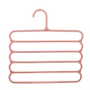 Plastisches Kleiderbügel 31 × 31 cm farbiger mehrstöckiger Bügel mit 5 Ebenen Organizer für Hosen, Schals und Accessoires 3