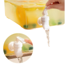 Plastisk drikke dispenser til køleskabet 6,5 l Gennemsigtig kande med tætsluttende hanebeslag Kasse til kolde drikke Køleskab Bar festbeholder 5