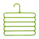 Plastisk tøjstativ 31 × 31 cm farverigt flerlagstativ med 5 niveauer til organisering af bukser, tørklæder og accessories 2