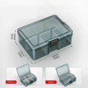 Plastová krabička na šroubky 6 přihrádek 16.4 x 11.8 x 6 cm Úložný box na nářadí Součástky Vrtáky Elektroniku 2