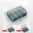 Plastová krabička na šroubky 8 přihrádek 19.8 x 13.5 x 4.8 cm Úložný box na nářadí Součástky Vrtáky Elektroniku 2