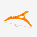 Plastová skladacia trojnožka pod plynový kanister Stabilný stojan pre kemping Priemer 20 cm Skladací design Výška 3 cm Hmotnosť 35 g 2