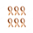 Plastové hrubé štipce na bielizeň 6 ks 11 x 6 x 2 cm Pevné otváranie až 7,7 cm Vetruodolné štipce na šnúru Robustný dizajn pre domácnosť i kempovanie 6