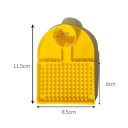 Plastové krmítko pre včely s dávkovacou miskou 11,5 x 8,5 cm plast žlté pre kŕmenie včiel v úli 5