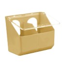Plastové krmítko pre vtákov so 2 priehradkami 16x9,5x14 cm plast viac farieb závesné kŕmenie do klietky pre drobné vtáctvo 2
