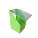 Plastové krmítko pre vtákov výklopné 8,5x10x14 cm plast viac farieb zavesené kŕmenie do klietky pre kanáriky a drobné vtáctvo 2