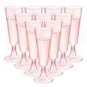Plastové poháriky na sekt 25 ks 150–160 ml elegantné šampanské flauty plast rôzne farebné varianty pohár na šumivé víno pre oslavy a párty 1