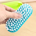 Plastový čistiaci kartáč 12,5 x 4 x 6 cm Ručný kartáč na drhnutie podláh a obuvi Náhodná farba ružová modrá alebo zelená Domáci úklid 3
