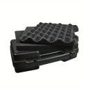 Plastový kufr na nářadí Nárazuvzdorný box s pěnovou vložkou 266 x 210 x 78 mm Plast Černá Na přístroje i nářadí Multifunkční přepravní organizér 2
