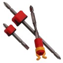 Plastový upevňovací držák s vrutem fosforeskující univerzální upevňovací prvek červeno žlutý pro tesařské a montážní práce 3