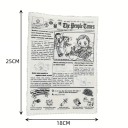 Plasttidningar för hundar 25 x 18 cm Svartvit ljudleksak med prasseleffekt 3