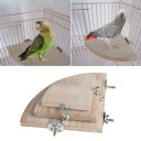 Plataforma de madera para la jaula. 1