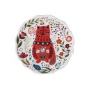 Plate with Cat and Ornaments 4