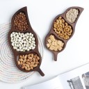 Plateau en bois en forme de gousse 1