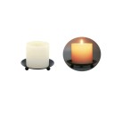 Plateau en métal pour bougie diamètre 11 cm Support décoratif pour bougie protection de surface décoration intérieure 4
