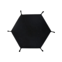 Plateau hexagonal pliable pour dés 27 x 24,5 cm Cuir artificiel Plateau de jeu de rangement pour jeux de société et RPG 8
