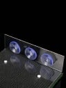 Plateforme pour tortues 12 x 10 x 5,2 cm avec herbe artificielle, décoration aquaristique avec ventouses, rampe d'escalade pour reptiles, plateforme 5