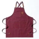 Plátenná kuchynská zástera 74x68 cm Unisex zástera na varenie, grilovanie, bar, reštauráciu, kaviareň, štúdio, pracovná uniforma 9