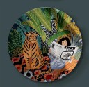 Plato decorativo con motivo de bestia 13