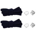 Platte elastische veters 8 mm 105 cm 1 paar Snelle vetersluiting zonder strikken voor sneakers Kinderen en volwassenen Universele accessoire 20