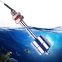 Plavákový spínač hladiny vody nerezová oceľ dĺžka 400 mm závit M10, AC/DC 220V, 1.2A, kábel 350 mm, do nádrží a čerpadiel, strieborný 4