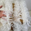 Pleated lace with ruffles 13 cm x 91 cm Polyester decorative lace ribbon for sewing embellishments for clothing costumes home decorations 2
