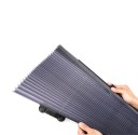 Pleated Sunshade for Car Folding Windshield Sunshade with Rod and Suction Cups Silver and Dark Side Easy Folding 7