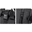 Plecak podróżny na laptopa 15,6 cala Rolltop z możliwością powiększenia objętości 20-25 l Oxford wodoodporny 28 x 15 x 50 cm Na podróże 10