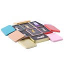 Plechová dárková krabička 8,7 × 6 × 1,7 cm kovová dóza s víkem barevná obdélníková krabička na drobnosti čaj kávu balení 12