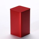 Plechová dárková krabička velká 85 × 85 × 150 mm kovová dóza barevné balení na čaj kávu cukr potraviny organizér s víkem 2