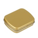 Plechová krabička na šperky a drobnosti 5,8 × 4,5 × 1,5 cm kovová dóza s otevíracím víkem balení na léky bonbony 4