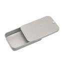 Plechová krabička na šperky a drobnosti 60 × 34 × 11 mm kovová dóza s posuvným víkem balení na léky bonbony 10