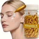 Pleťové kapsle s vitamínem E hydratační, jednorázová esence v dóze, balení 90 ks, zlaté kapičky, denní i noční péče o obličej 2