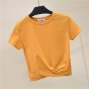 Plisserad T-shirt för kvinnor A1085 8