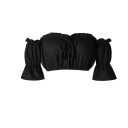 Plisseret crop top til kvinder A1079 5