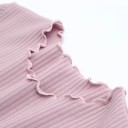 Plisseret crop top til kvinder 4