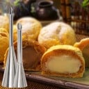 Plniace špičky na koblihy a trubičky 2 ks Nerezové cukrárske trysky s úzkym hrotom pre plnenie pečiva krémom Malá 7,7 cm a veľká 9 cm 3