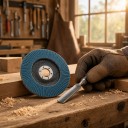 Ploché lamelové brusné kotúče 125 mm 10 ks Zrnitost 60 Otvor 22 mm Modré Na uhlovú brúsku pre brúsenie kovu, dreva a plastu 4