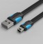 Plochý nabíjací kábel USB na Mini USB M / M 1