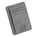 Ploșta de călătorie subțire pentru documente din ecocuir cu buzunare pentru carduri Feronier transparent pentru document Decupaj pentru extragerea 2