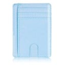 Ploșta de călătorie subțire pentru documente din ecocuir cu buzunare pentru carduri Feronier transparent pentru document Decupaj pentru extragerea 11