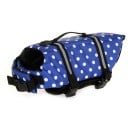 Plovací záchranná vesta pro psy velkých ras s puntíky Délka zad 48 cm Obvod hrudi 88 až 124 cm Pro psy o hmotnosti 20 až 25 kg 1